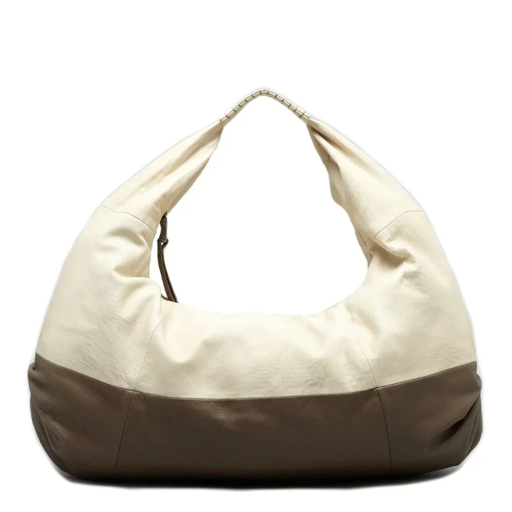 Anthropologie soft leather sling oversize hobo bag